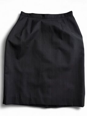 Vintage 100% Wool Plaid Pencil Skirt Size 6 Petite